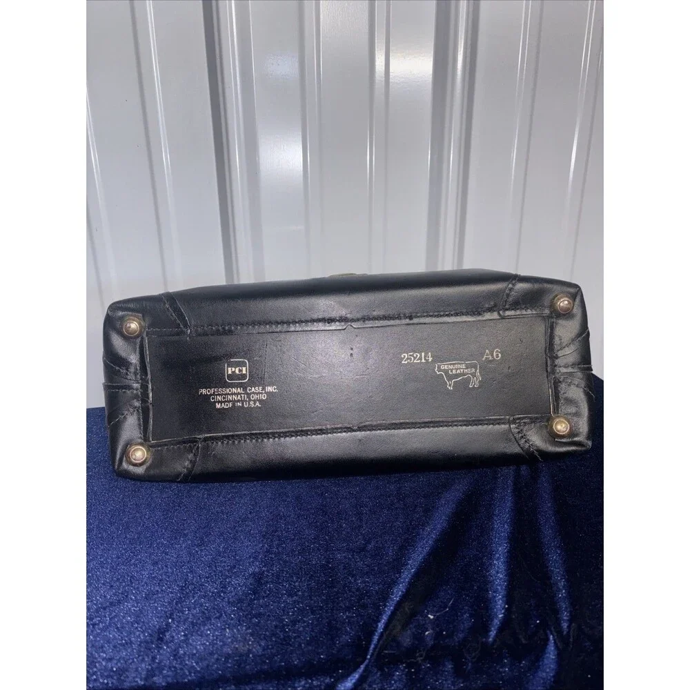 Vintage Leather And Brass Doctor’s Bag PCI Made In USA -no Key